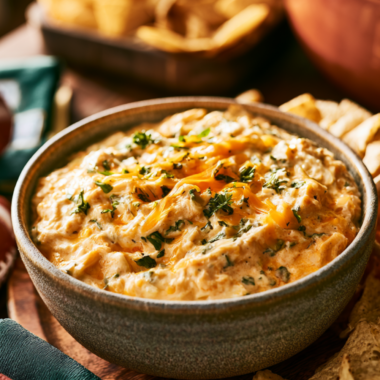 Crockpot Buffalo Chicken Dip (High Protein) — Easy Game Day Recipe
