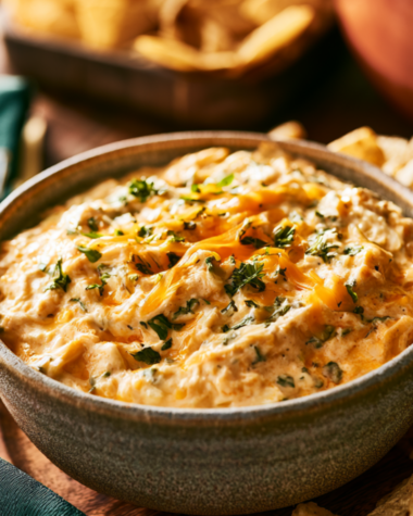 Crockpot Buffalo Chicken Dip (High Protein) — Easy Game Day Recipe