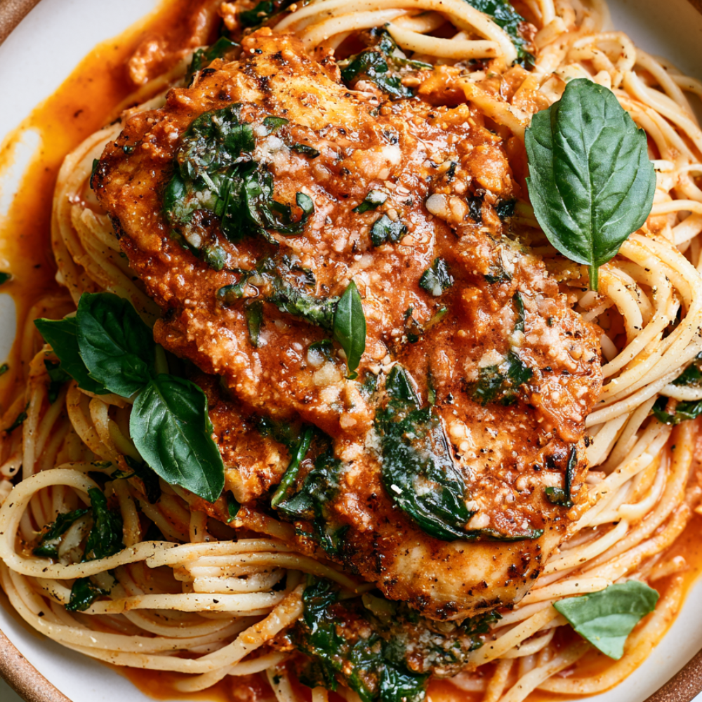 Creamy Tomato and Spinach Chicken