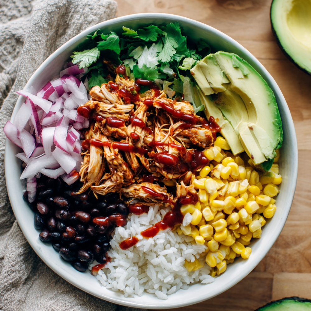 Crockpot BBQ Pulled Chicken-bowl