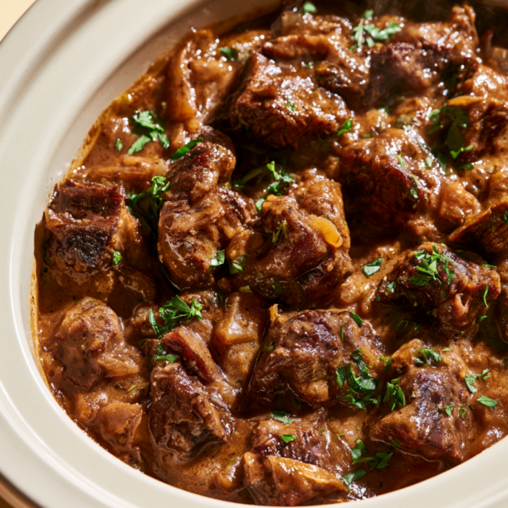 Crockpot Beef Tips and Gravy