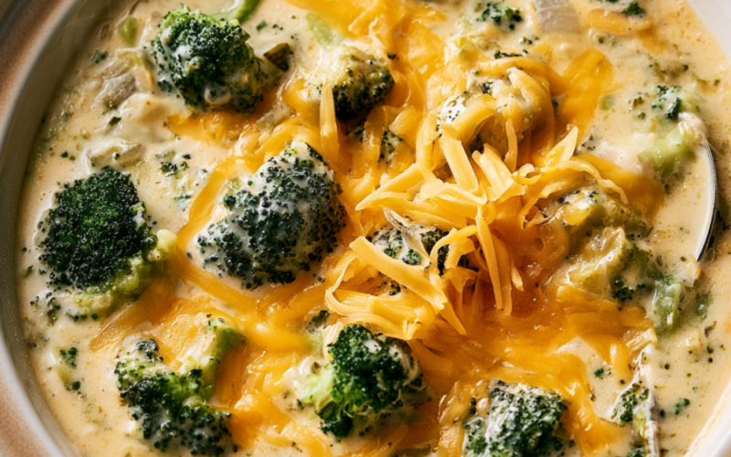 Crockpot Broccoli Cheddar Soup