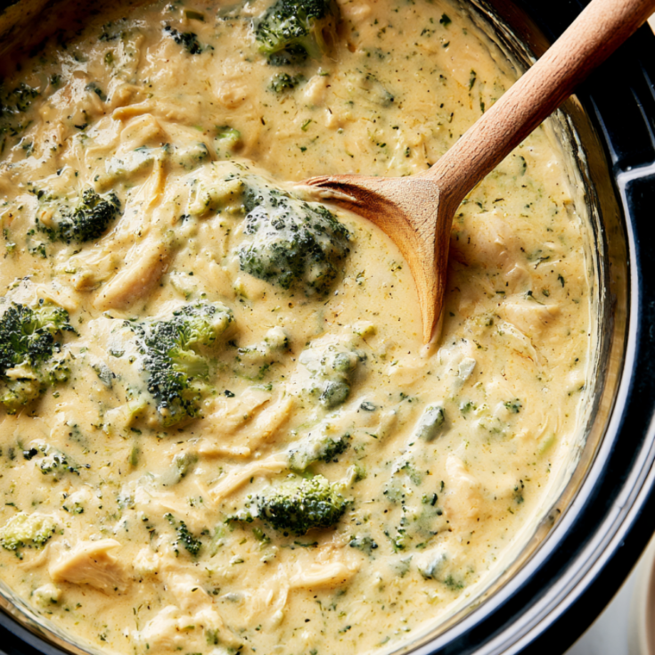 Crockpot Broccoli Cheese Soup