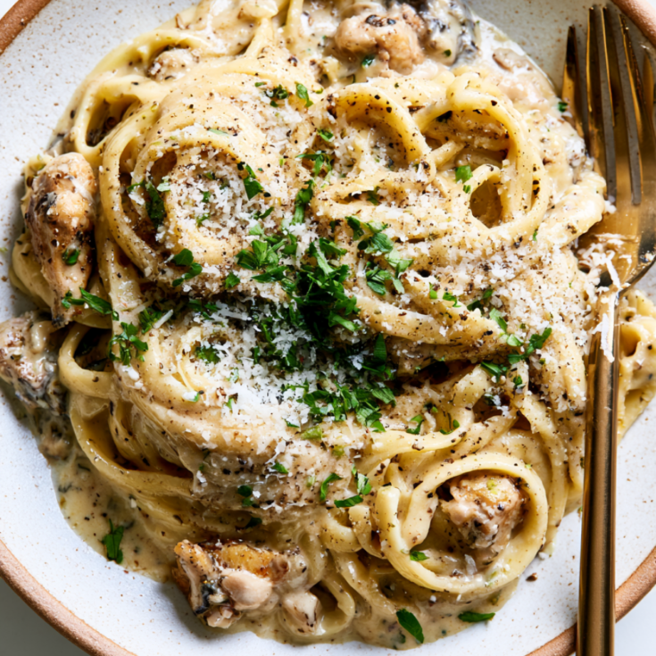 Crockpot Chicken Alfredo