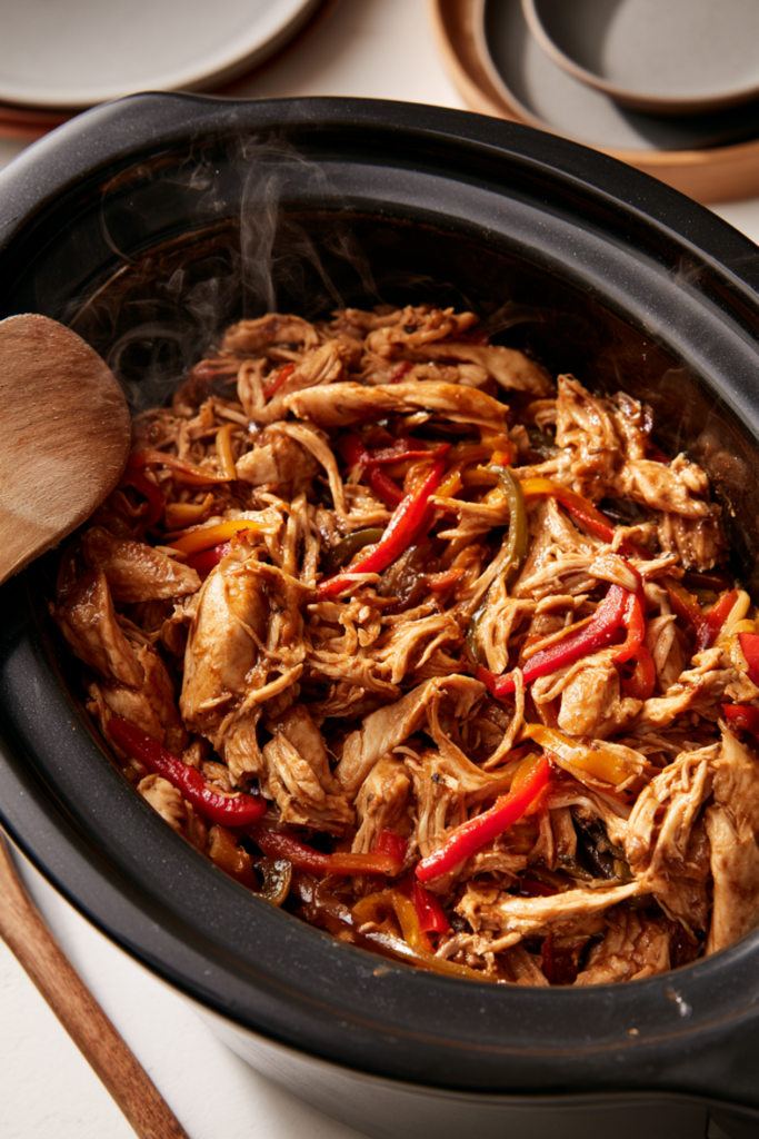 Crockpot Chicken Fajitas 
