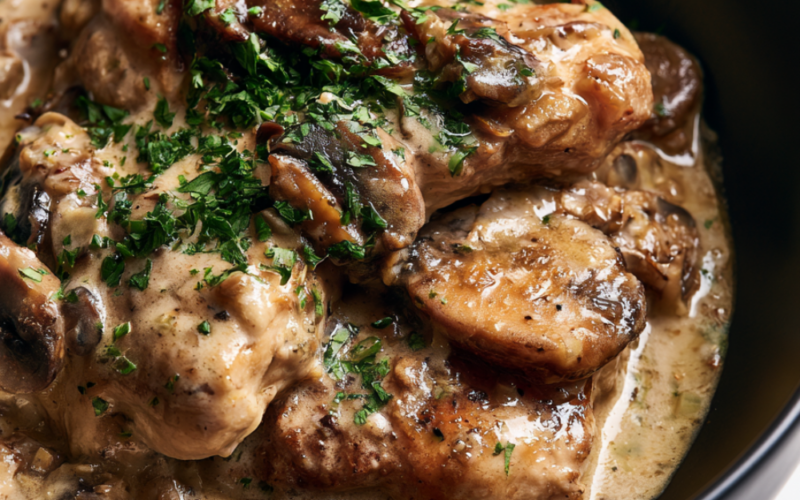 Crockpot Chicken Marsala