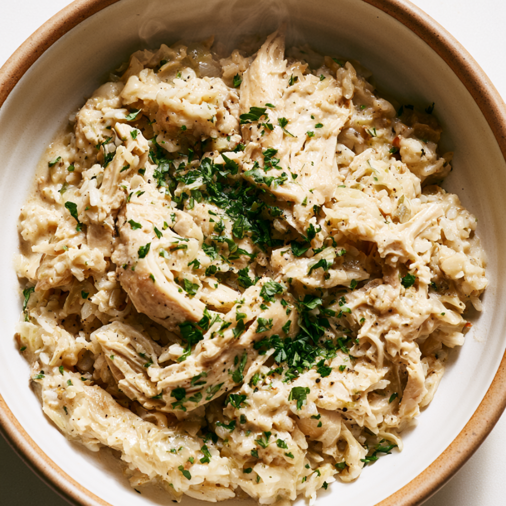 crockpot chicken and rice recipes-served