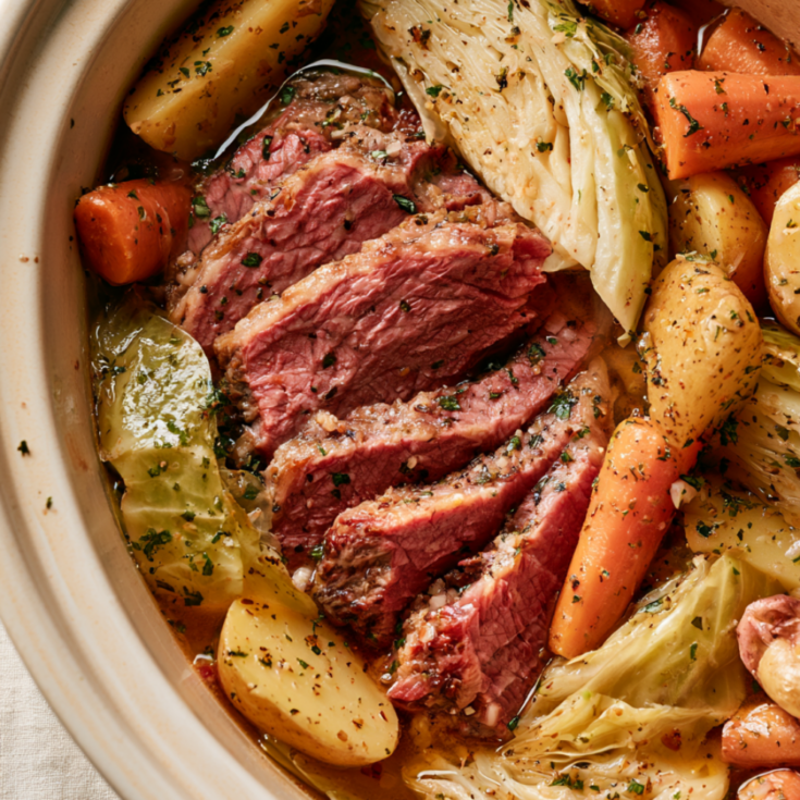 Crockpot Corned Beef and Cabbage