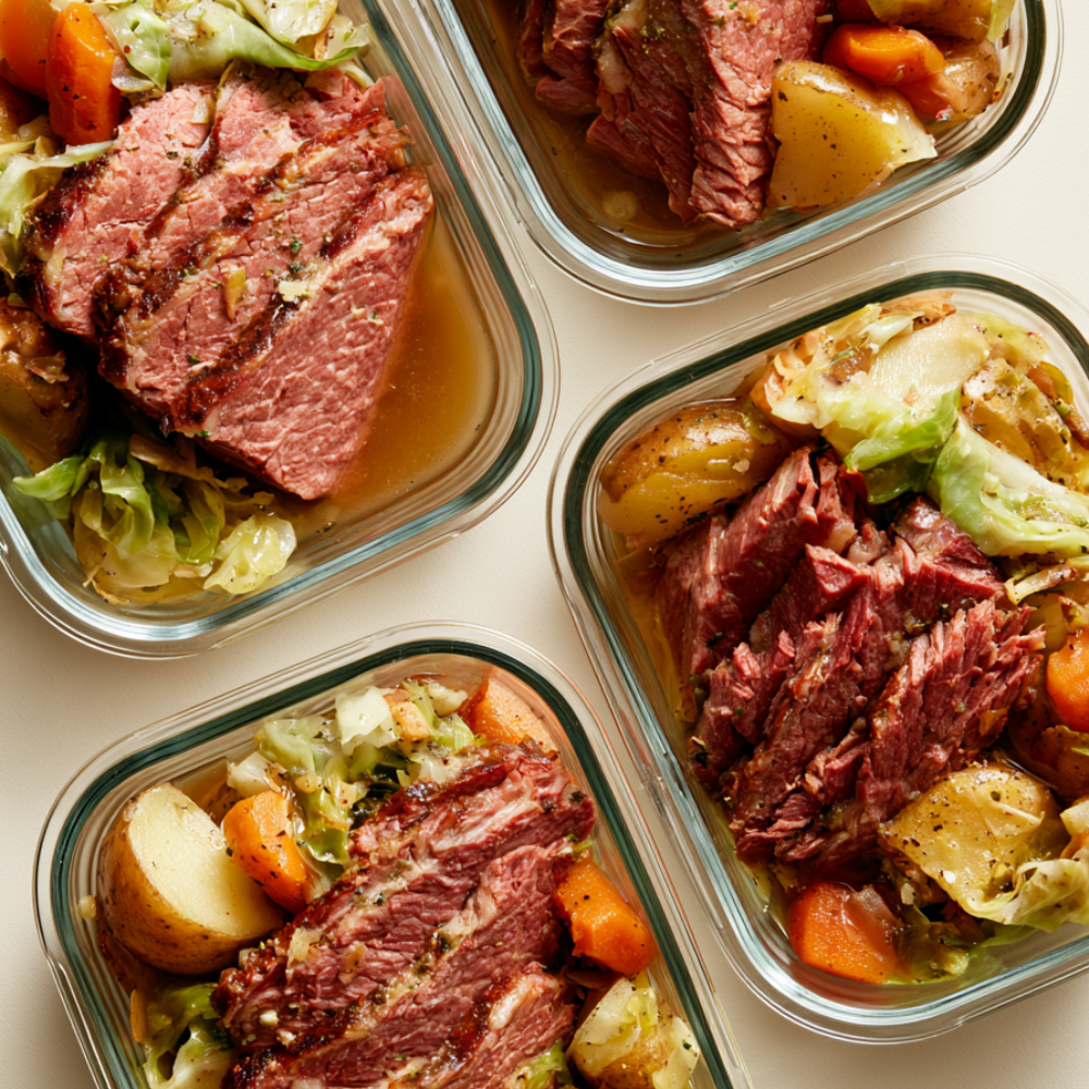 Crockpot Corned Beef and Cabbage-meal prep
