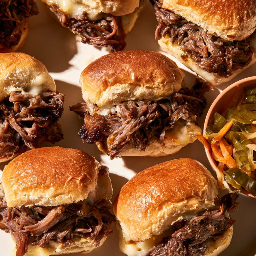 Crockpot Italian Beef-sliders