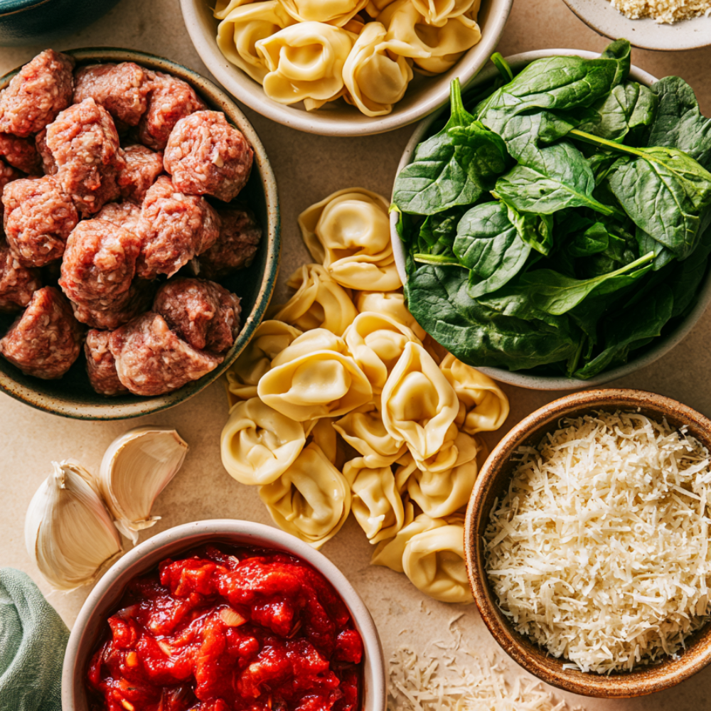 Crockpot Tortellini Soup-ingredients