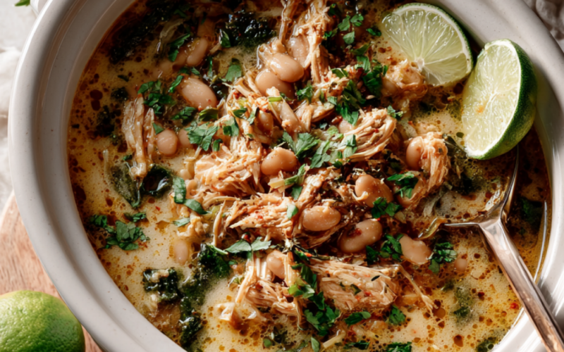 Crockpot White Chicken Chili-slow cooker