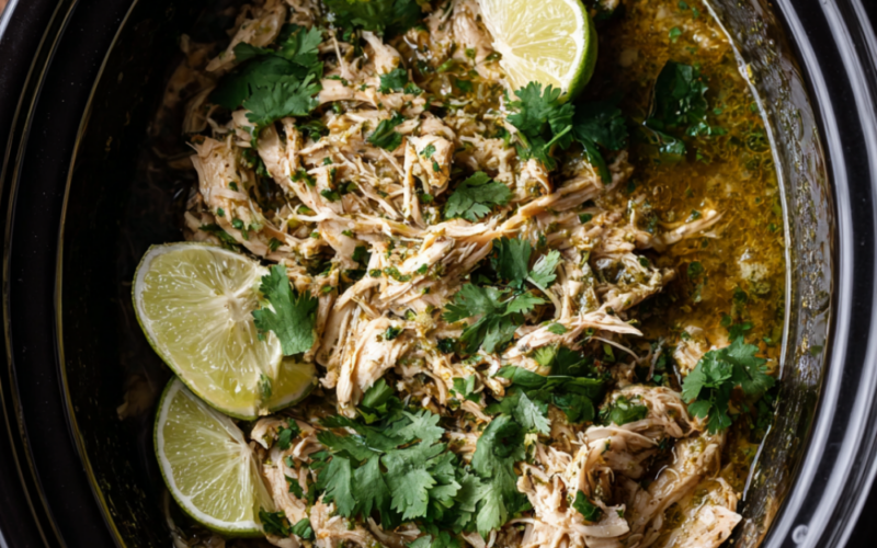 Salsa Verde Chicken Crockpot