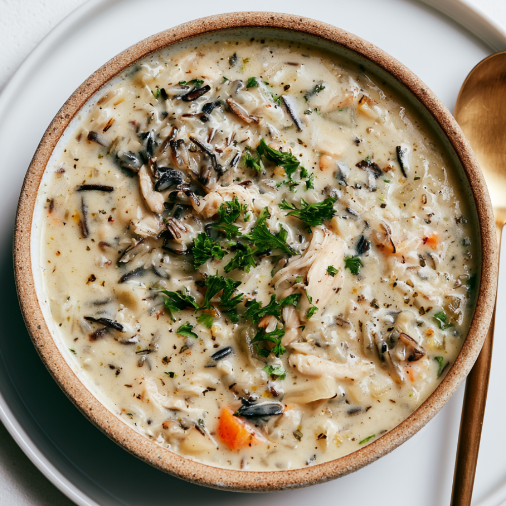 chicken wild rice soup crockpot