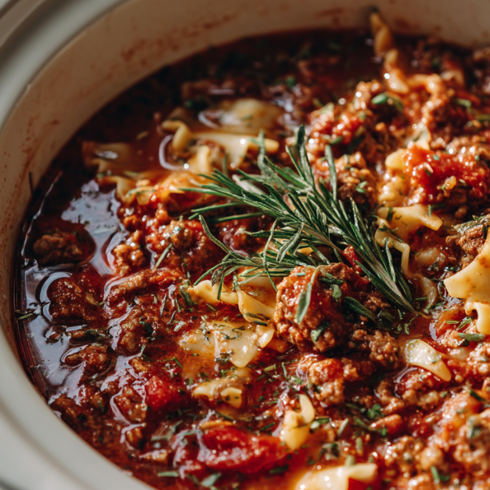 crockpot lasagna soup recipe