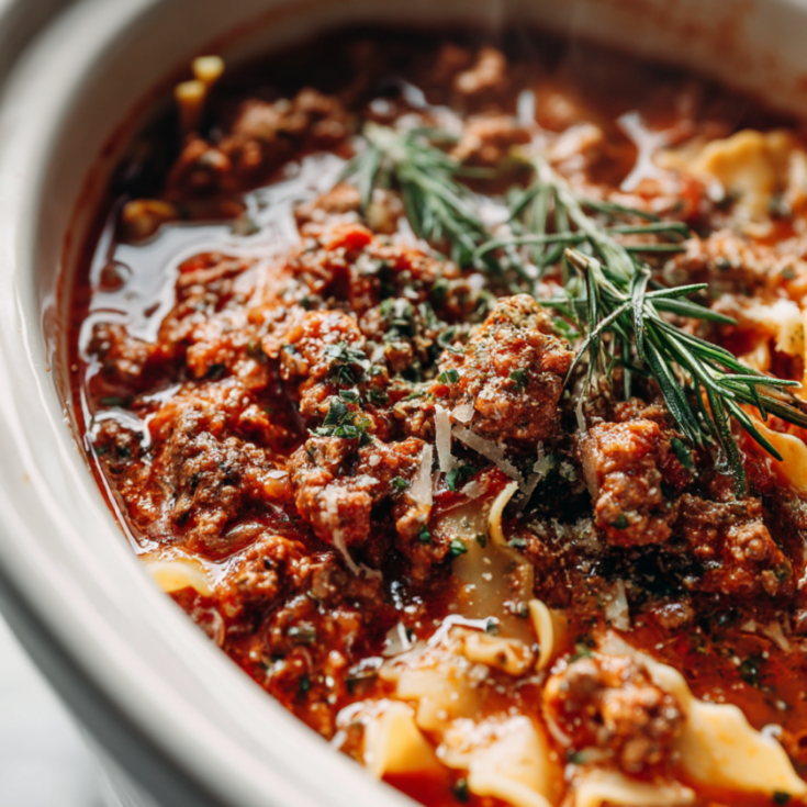 crockpot lasagna soup recipe