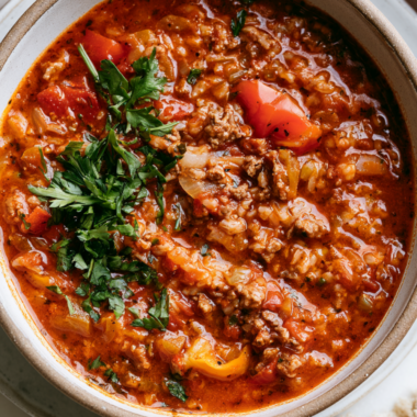 crockpot stuffed pepper soup