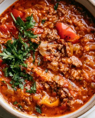 crockpot stuffed pepper soup