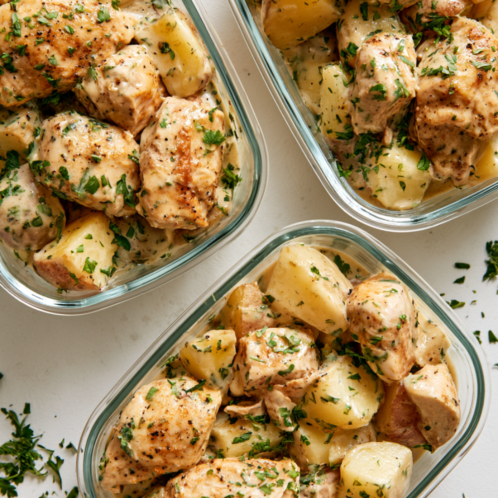 ranch chicken crockpot-meal prep