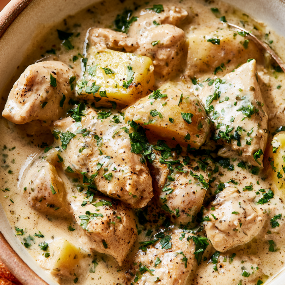 ranch chicken crockpot-served