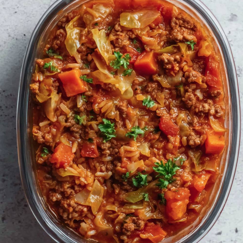 6. Crockpot Cabbage Soup (Unstuffed Cabbage Roll Soup)