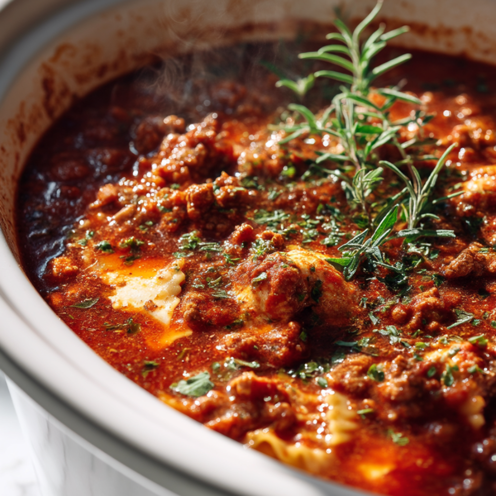 8. Crockpot Lasagna Soup