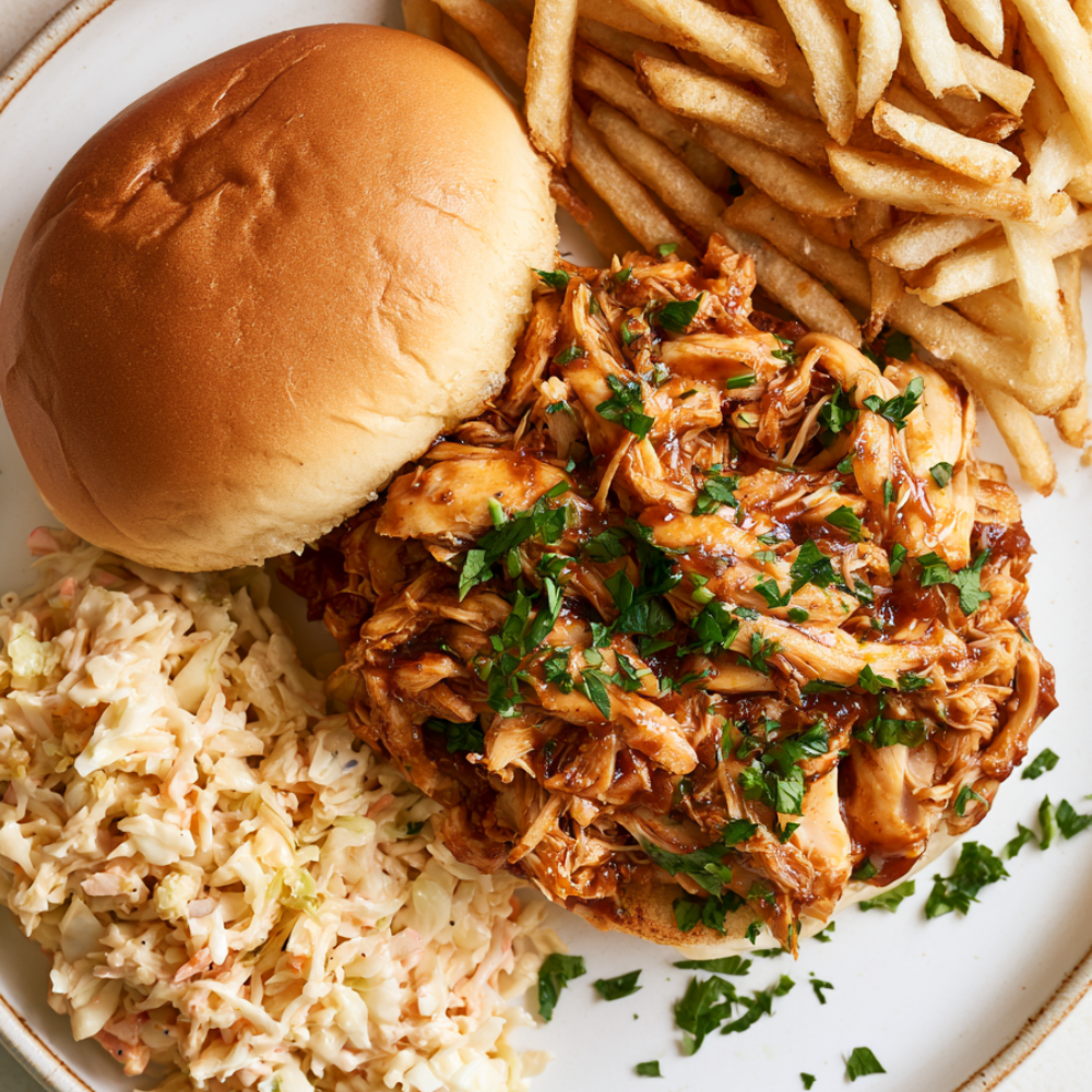 BBQ Chicken Crockpot-sandwich