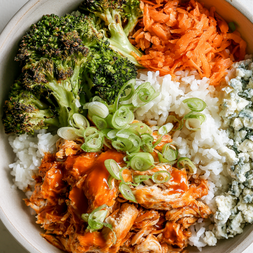 Crockpot Buffalo Chicken Bowl