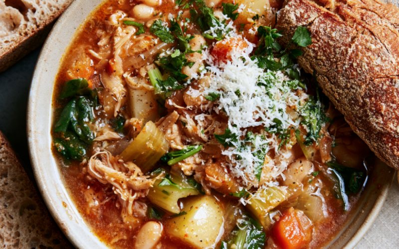 Cozy High-Protein Crockpot Vegetable Soup