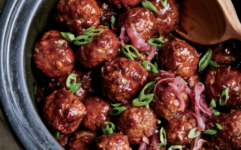 Crockpot BBQ Meatballs