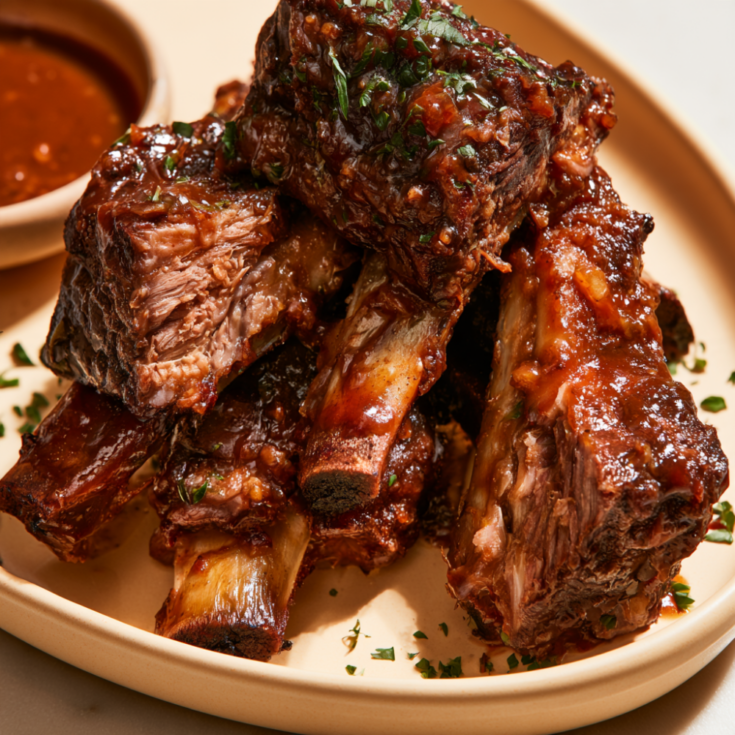 Crockpot Beef Ribs-close up
