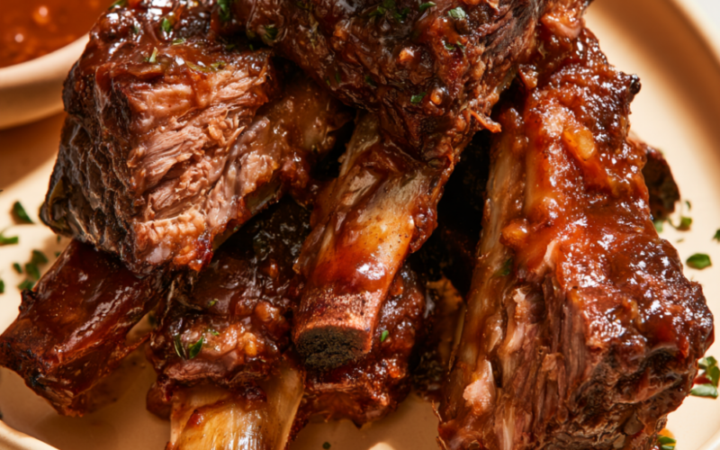 Crockpot Beef Ribs-close up