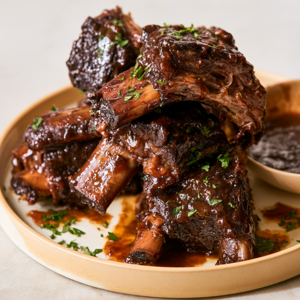 Crockpot Beef Ribs-plated