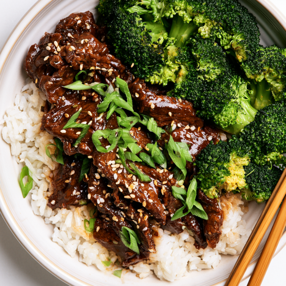Crockpot Beef and Broccoli-served