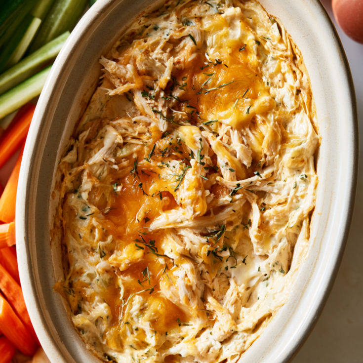 Crockpot Buffalo Chicken Dip