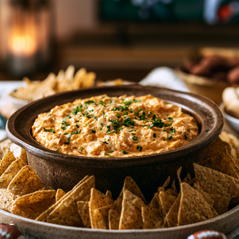 Crockpot Buffalo Chicken Dip-party dip