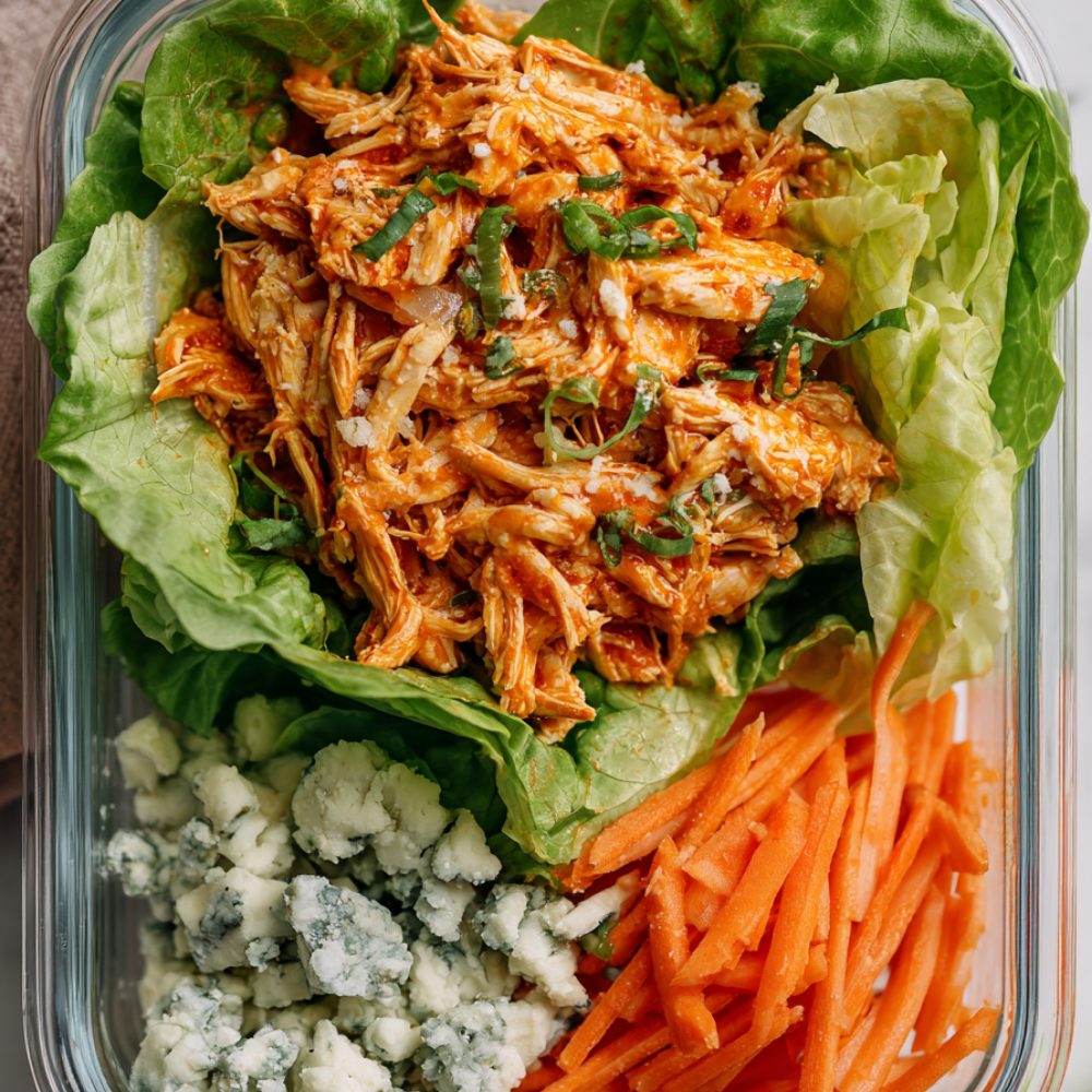 Crockpot Buffalo Chicken Meal Prep