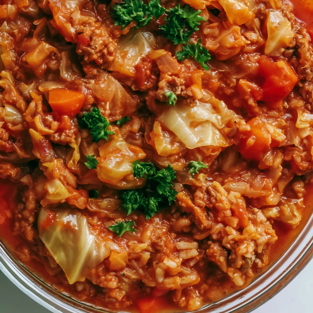 Crockpot Cabbage Soup (Unstuffed Cabbage Roll Soup)