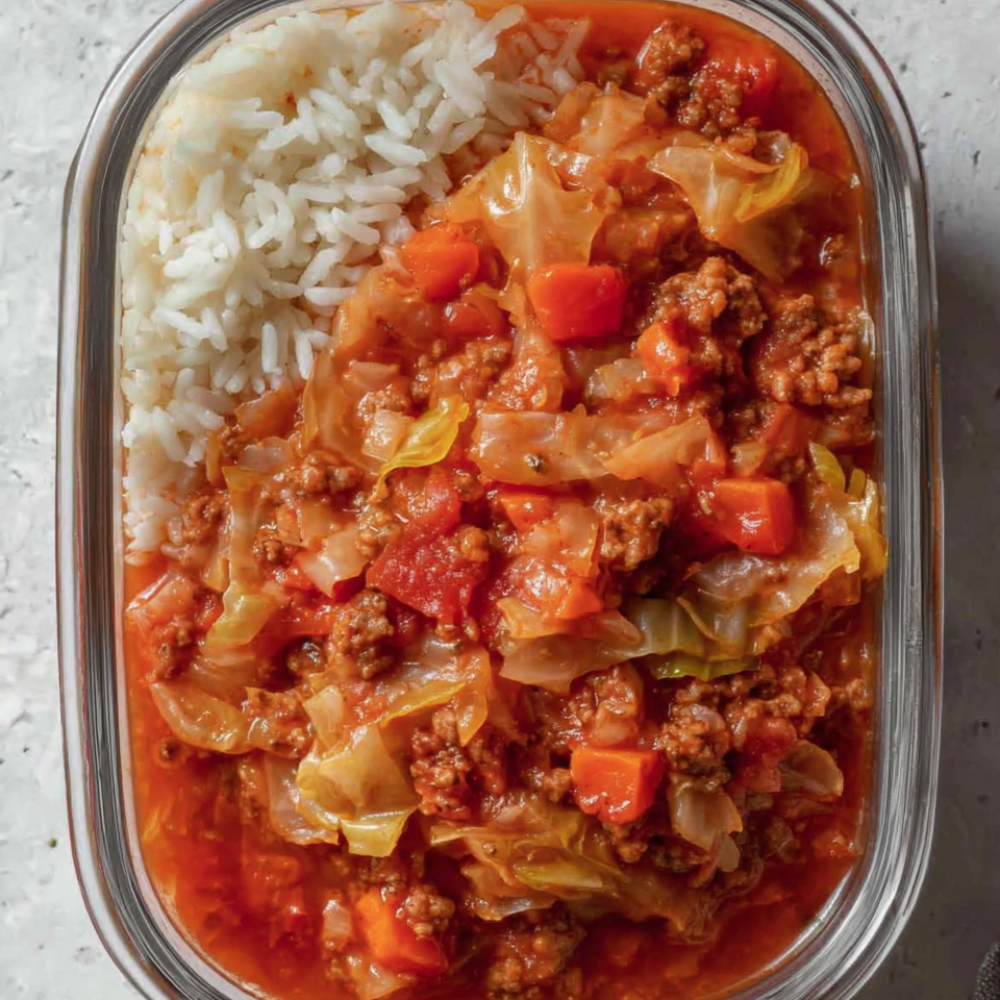 Crockpot Cabbage Soup (Unstuffed Cabbage Roll Soup)-meal prep