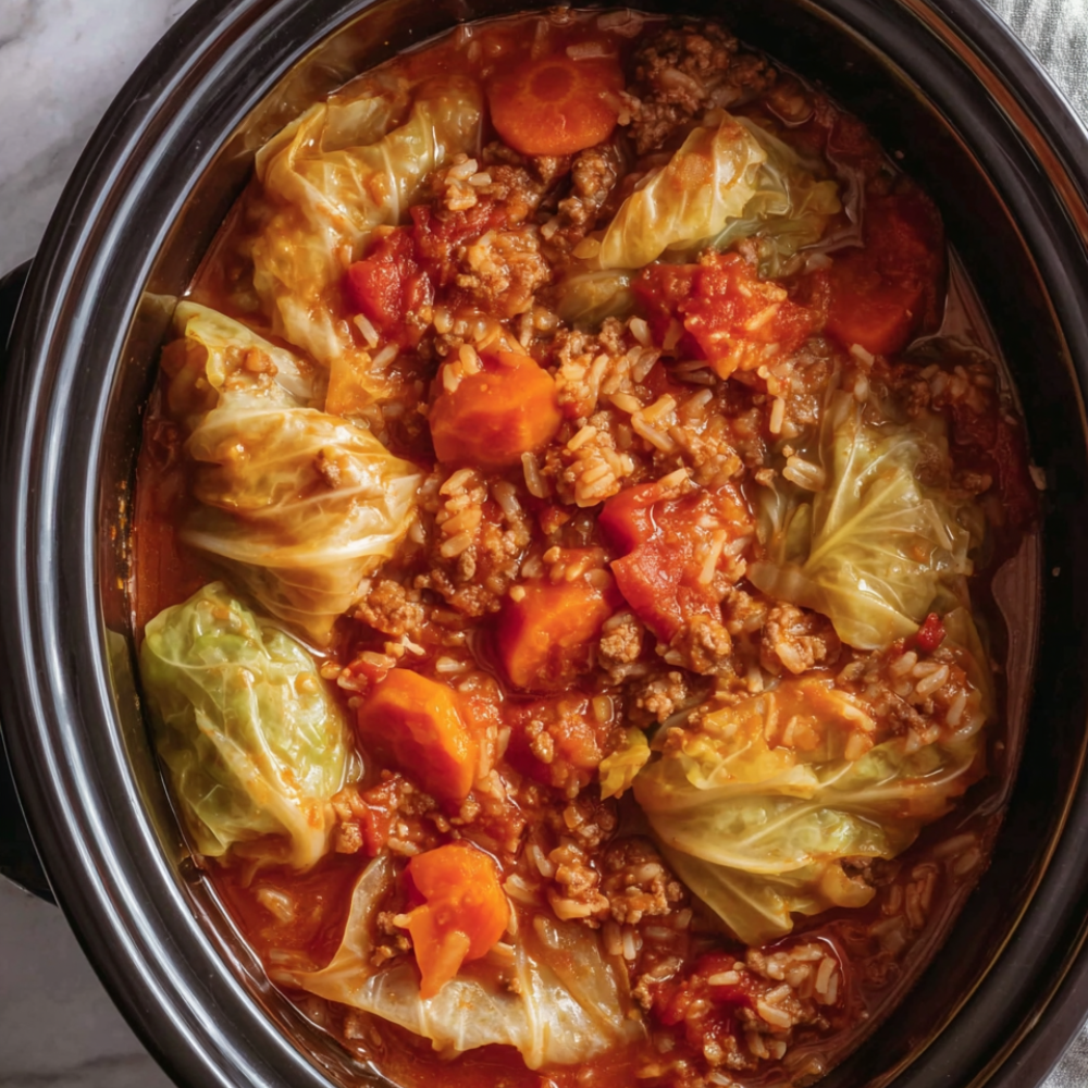 Crockpot Cabbage Soup (Unstuffed Cabbage Roll Soup)