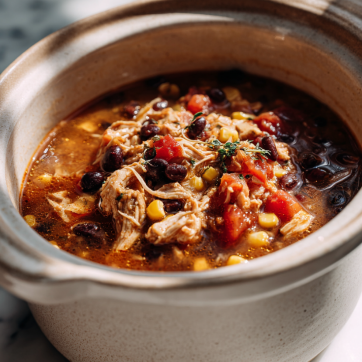 Crockpot Chicken Tortilla Soup
