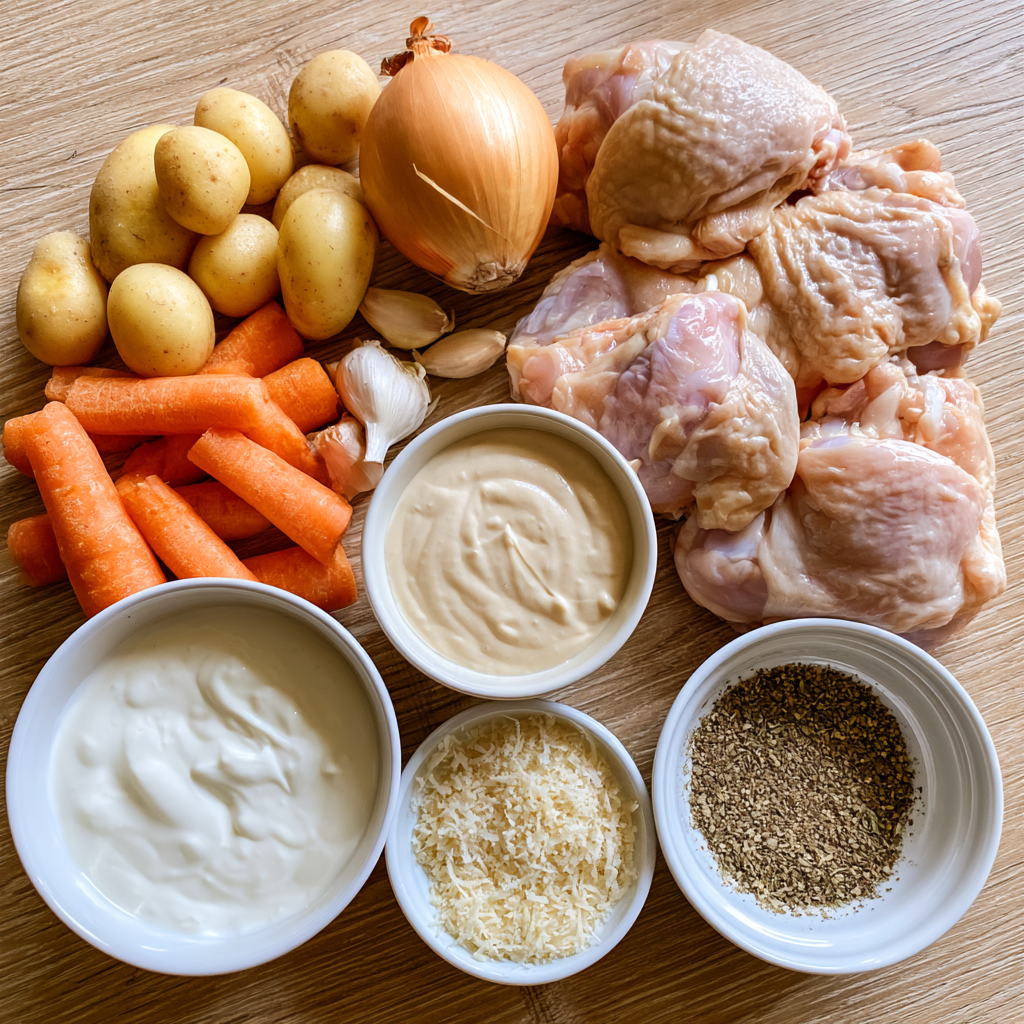 Crockpot Chicken and Potatoes Ingredients