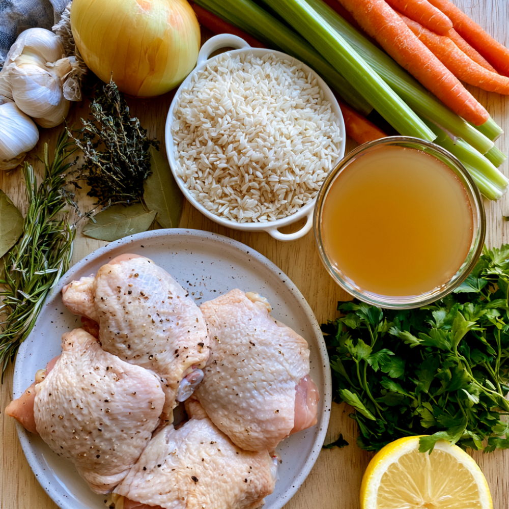 Crockpot Chicken and Rice Soup Ingredients