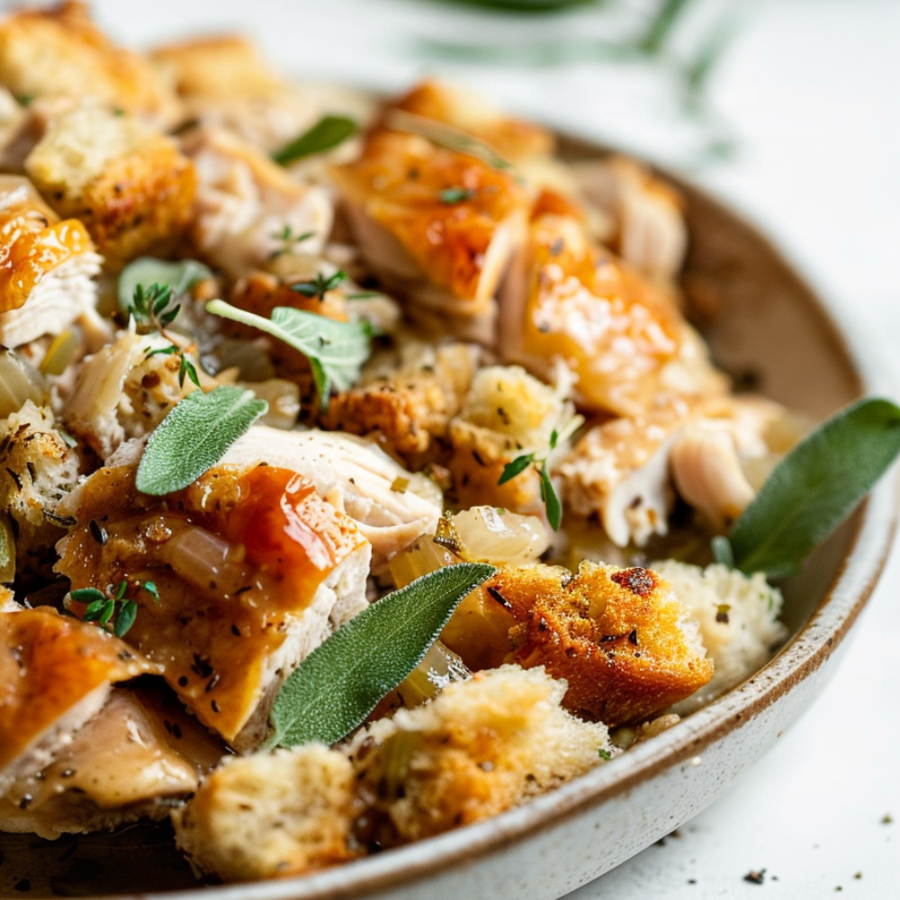 Crockpot Chicken and Stuffing-serving suggestions