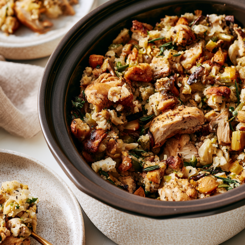 Crockpot Chicken and Stuffing