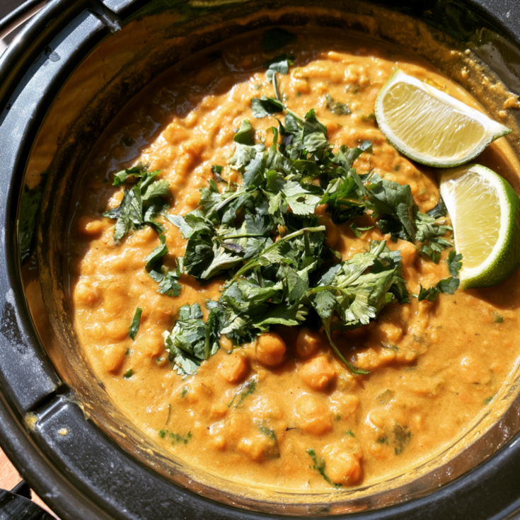Crockpot Coconut Lentil Soup - slow cooker