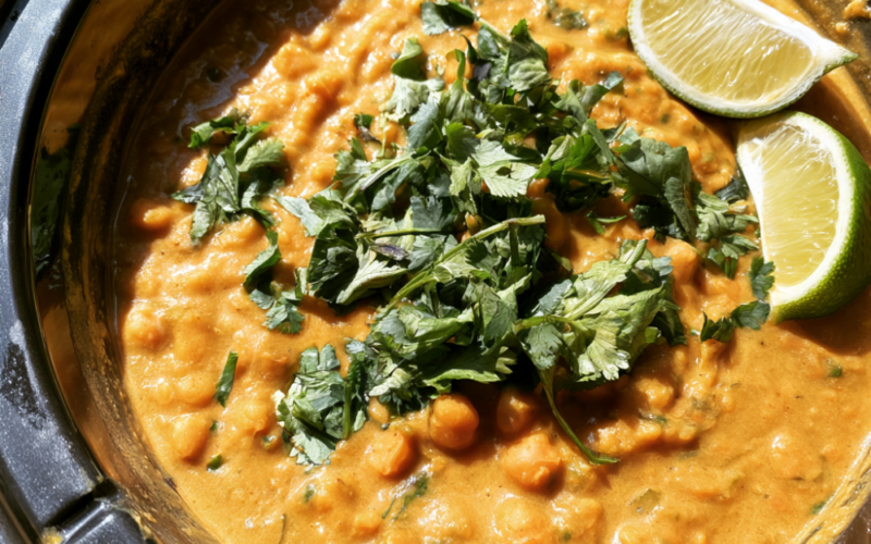 Crockpot Coconut Lentil Soup - slow cooker