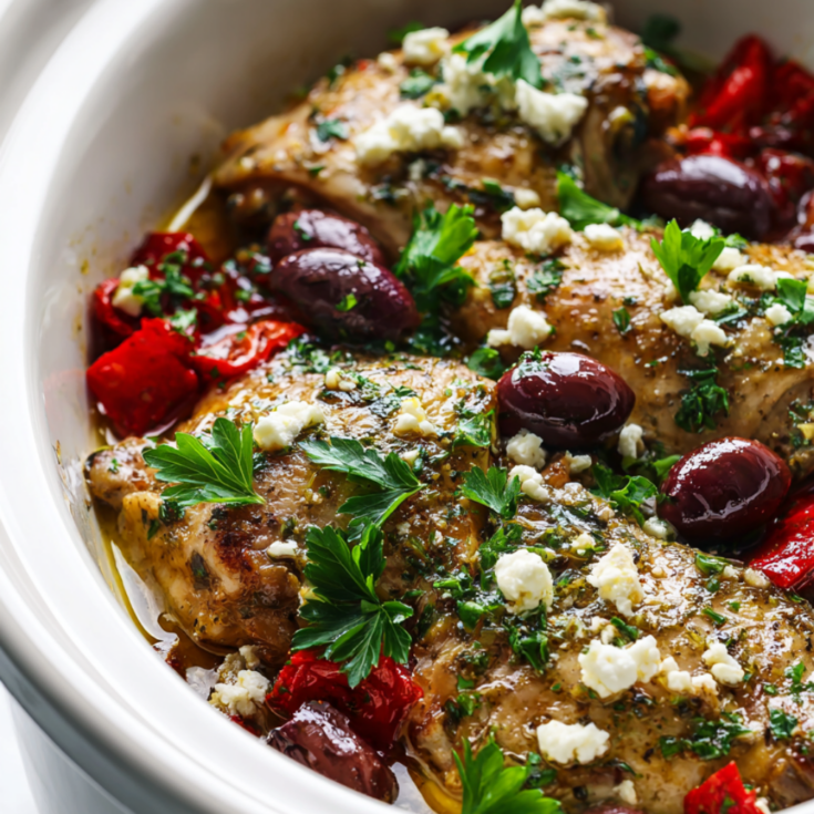 Crockpot Greek Chicken