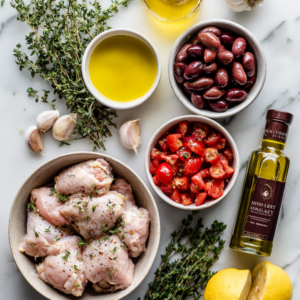 Crockpot Greek Chicken ingredients