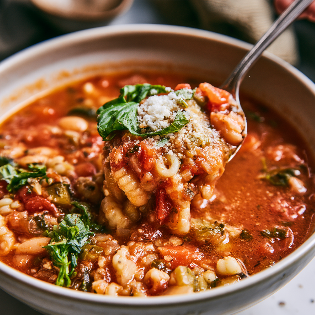 Crockpot Minestrone Soup bowl
